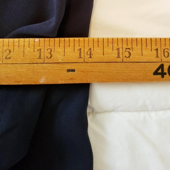 NWOT THML blue dress Medium fits small robe bleu marine - Picture 7 of 8